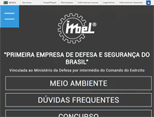 Tablet Screenshot of imbel.gov.br
